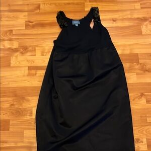 Vera Wang Black Midi Dress